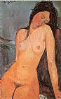 Seated Canvas Paintings - Seated Nude
